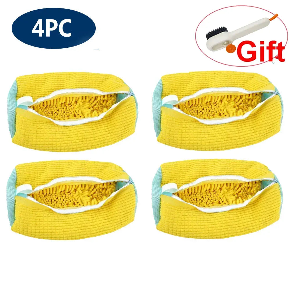 Wyściełana torba do prania butów – organizer do prania w pralce, chroniący trampki i obuwie (wytrzymała siatka poliestrowa)