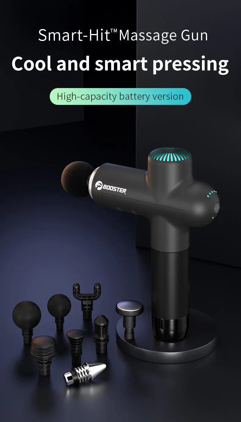 Elektryczny, inteligentny masażer szyi i mięśni Booster Massage Gun 7,4 V do relaksacji ciała i regeneracji sprawności fizycznej