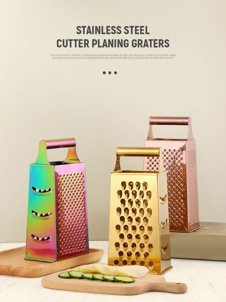 Wielofunkcyjna krajalnica i tarka do warzyw ze stali nierdzewnej | Krajalnica do marchwi, ziemniaków, imbiru i czosnku – narzędzie kuchenne 