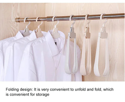 Household Portable Multifunctional Folding Closet Clothes hanger  – Seamless Hanger for Space-Saving Laundry Storage