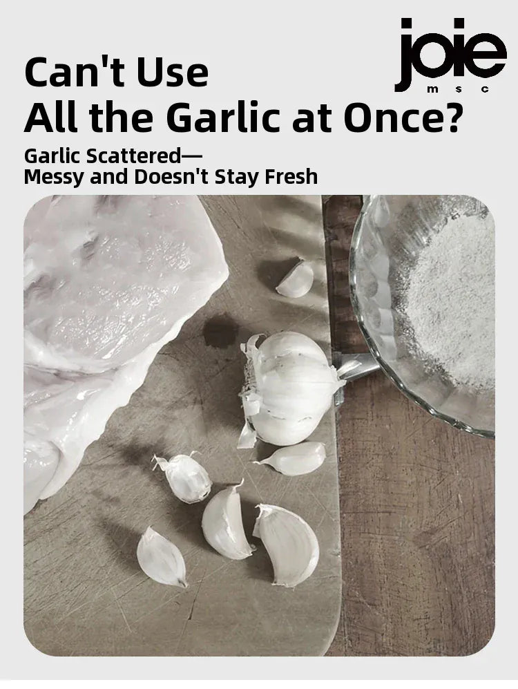 Joie Garlic Storage Box – Moisture-Proof Ceramic Jar for Garlic, Chili & Ginger Storage