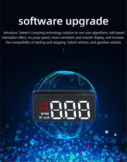 M3 Auto OBD2 GPS Wyświetlacz Head-Up Elektronika Samochodowa OBD HUD Projektor Wyświetlacz Cyfrowy Prędkościomierz Samochodowy Akcesoria Do Wszystkich Samochodów