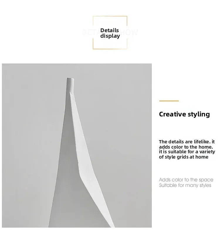 Kreatywny model żaglówki z żywicy – ​​ozdoba do salonu i biurka w stylu marynistycznym 