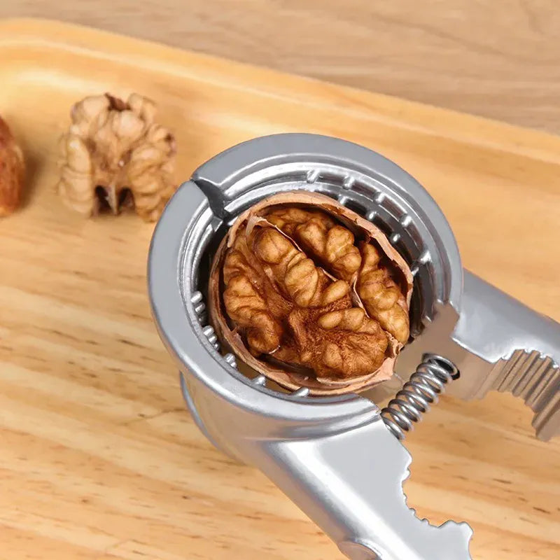 Metalowy dziadek do orzechów | Otwieracz do orzechów włoskich, kasztanów i orzechów pekan ze stopu cynku 