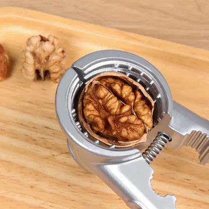 Metalowy dziadek do orzechów | Otwieracz do orzechów włoskich, kasztanów i orzechów pekan ze stopu cynku 