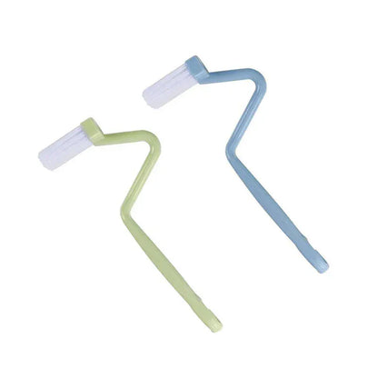 Zestaw zakrzywionych szczotek toaletowych | Długi uchwyt do dokładnego czyszczenia łazienki i toalety 