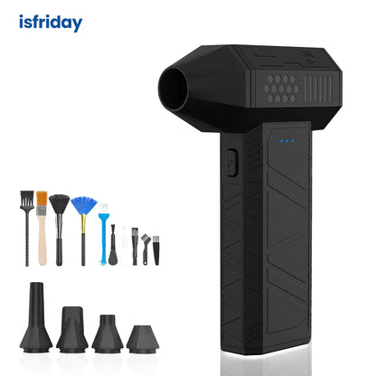 X3 Mini wentylator Violent 110000 obr./min Turbo Jet Air Duster | Mocna dmuchawa do samochodu, klawiatury i czyszczenia