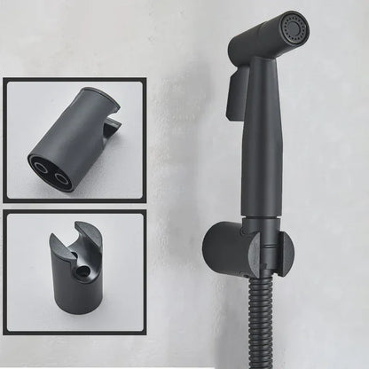 Ręczny bidet ze stali nierdzewnej do toalety – nowoczesny, higieniczny natrysk prysznicowy (czarny / nikiel / złoty) 
