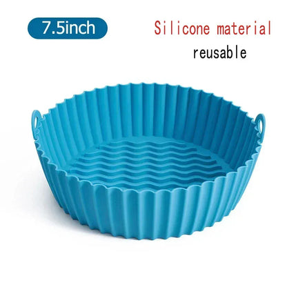 50 szt. jednorazowych papierowych wkładek do frytkownicy powietrznej – okrągłe papiery do pieczenia z powłoką zapobiegającą przywieraniu, zapewniające łatwe i bezproblemowe gotowanie 