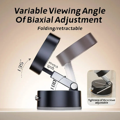 Magnetyczny uchwyt na telefon z przyssawką – składany, regulowany w zakresie 360° i mocny, z przyssawką