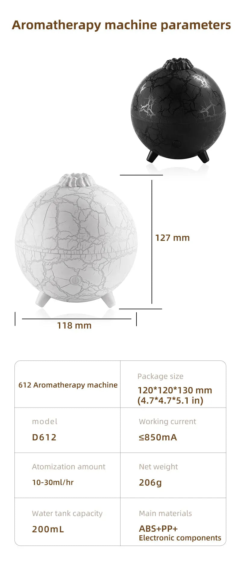 2024 Nowa Planeta Kolorowa Lampa Atmosferyczna Nawilżacz USB – Dyfuzor Olejków Eterycznych 200 ml 