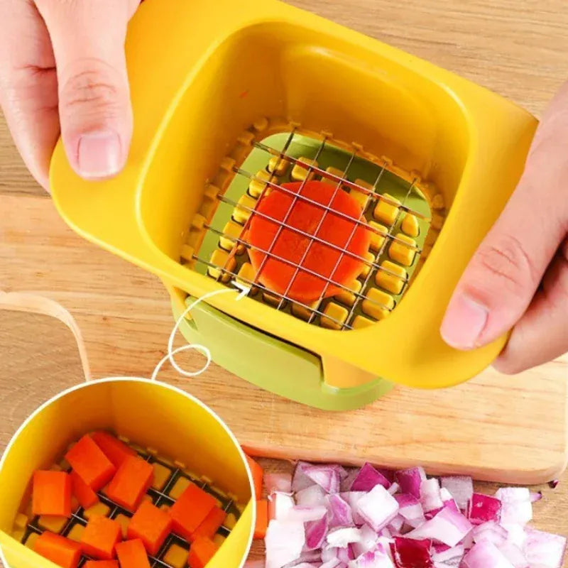 Wielofunkcyjna krajalnica do warzyw – krajalnica ze stali nierdzewnej do ziemniaków, ogórków, czosnku i cebuli | Narzędzia kuchenne 