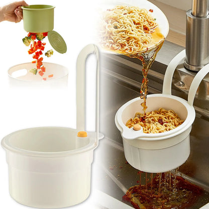 Samoczyszczący kosz sitkowy do zlewu kuchennego – automatyczny pojemnik na odpady z automatycznym opróżnianiem, wiszący filtr do kranu 