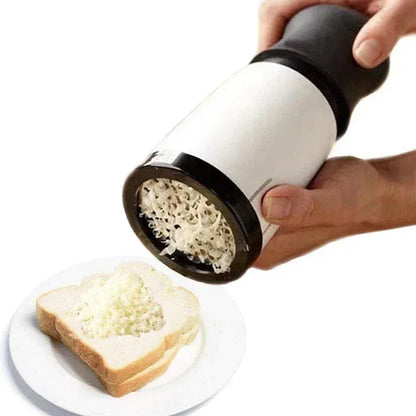 Tarka do sera 2 w 1 z podwójnym ostrzem – stal nierdzewna i ABS Tarka kuchenna do sera, czekolady, masła i przygotowywania potraw 