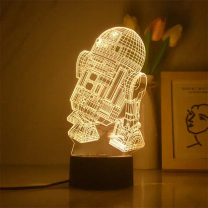 Lampka nocna LED 3D Marvel Iron Man — Lampa Avengers 