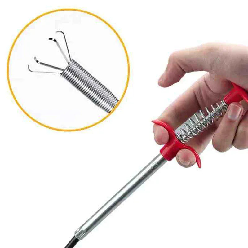 Narzędzie do pogłębiania rur sprężynowych, produkty do czyszczenia rur dla domowej hydrauliki, wąż do czyszczenia kanalizacji, hak do czyszczenia rur z blokadą 