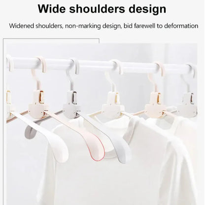 Household Portable Multifunctional Folding Closet Clothes hanger  – Seamless Hanger for Space-Saving Laundry Storage