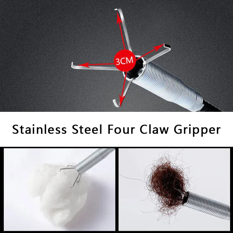 Narzędzie do pogłębiania rur sprężynowych, produkty do czyszczenia rur dla domowej hydrauliki, wąż do czyszczenia kanalizacji, hak do czyszczenia rur z blokadą 