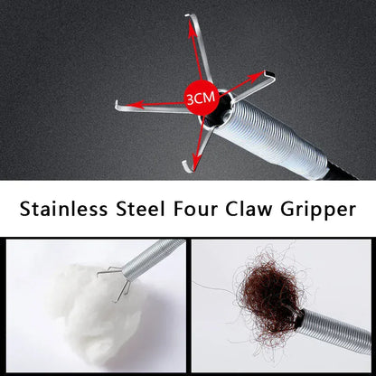 Narzędzie do pogłębiania rur sprężynowych, produkty do czyszczenia rur dla domowej hydrauliki, wąż do czyszczenia kanalizacji, hak do czyszczenia rur z blokadą 