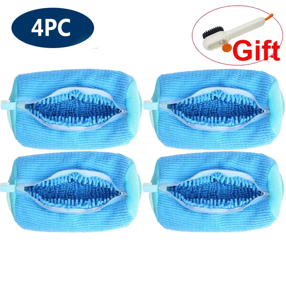 Wyściełana torba do prania butów – organizer do prania w pralce, chroniący trampki i obuwie (wytrzymała siatka poliestrowa)