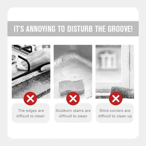 Narzędzie do czyszczenia rowków 2 w 1 Kreatywna ściereczka do czyszczenia rowków okiennych Szczotka do czyszczenia okien Szczotka do czyszczenia rowków okiennych