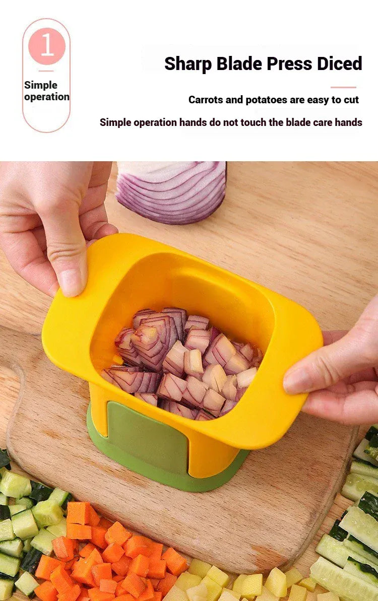 Wielofunkcyjna krajalnica do warzyw – krajalnica ze stali nierdzewnej do ziemniaków, ogórków, czosnku i cebuli | Narzędzia kuchenne 