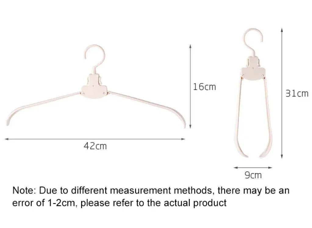 Household Portable Multifunctional Folding Closet Clothes hanger  – Seamless Hanger for Space-Saving Laundry Storage