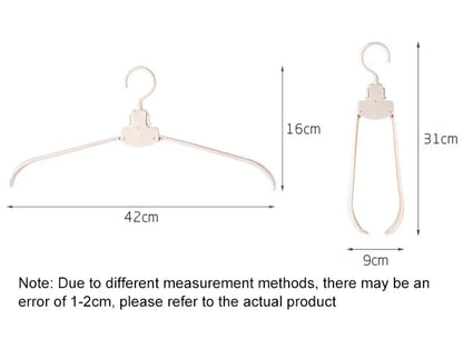 Household Portable Multifunctional Folding Closet Clothes hanger  – Seamless Hanger for Space-Saving Laundry Storage
