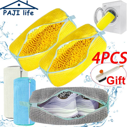 Wyściełana torba do prania butów – organizer do prania w pralce, chroniący trampki i obuwie (wytrzymała siatka poliestrowa)