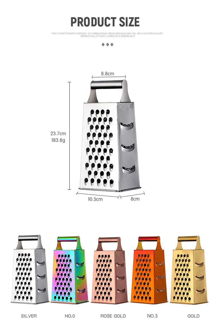Wielofunkcyjna krajalnica i tarka do warzyw ze stali nierdzewnej | Krajalnica do marchwi, ziemniaków, imbiru i czosnku – narzędzie kuchenne 