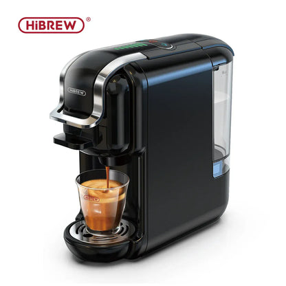 Ekspres do kawy HiBREW 5 w 1 – kompatybilny z kawą Nespresso, Dolce Gusto, K-Cup, kapsułkami ESE i kawą mieloną 