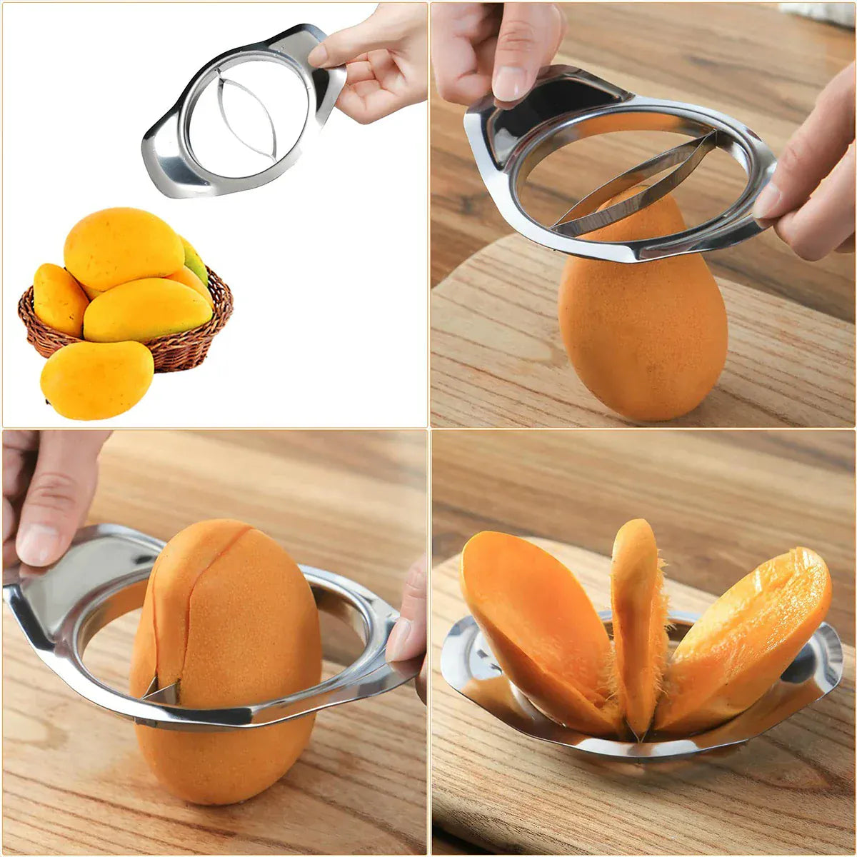 Krajalnica do warzyw i owoców – stal nierdzewna, obieraczka do mango, narzędzie kuchenne 