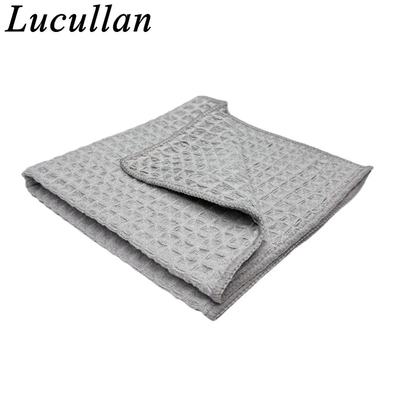 Ręcznik do osuszania z mikrofibry Lucullan 40x40 cm, 400 g/m², 3D, waflowy – ultrachłonna ściereczka do czyszczenia i pielęgnacji samochodu na sprzedaż w Polsce