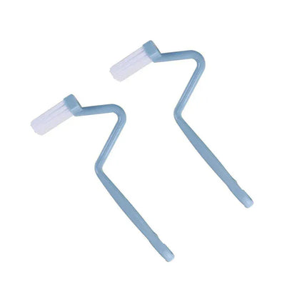 Zestaw zakrzywionych szczotek toaletowych | Długi uchwyt do dokładnego czyszczenia łazienki i toalety 