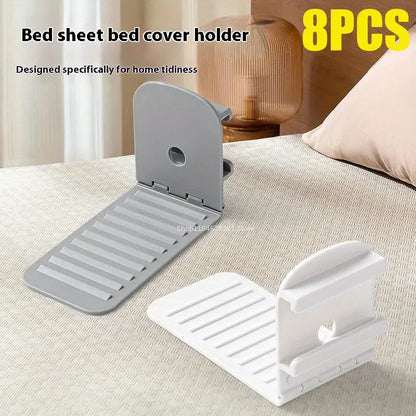Adjustable non-slip bed sheet holder plastic clip fastener