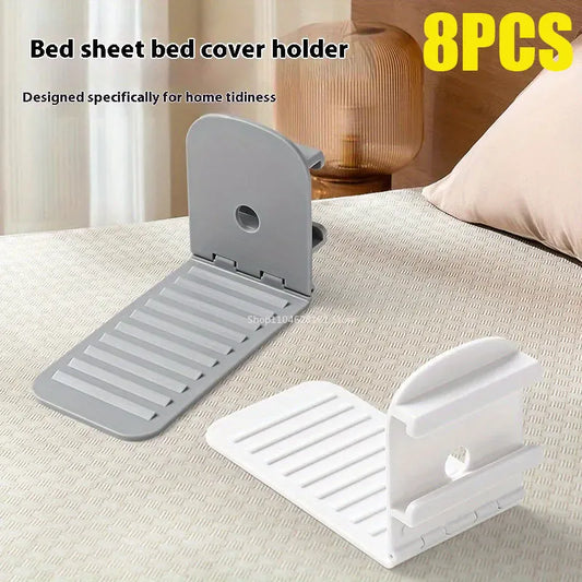Adjustable non-slip bed sheet holder plastic clip fastener
