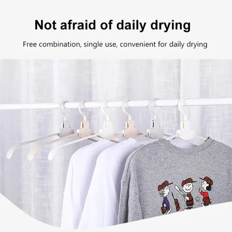 Household Portable Multifunctional Folding Closet Clothes hanger  – Seamless Hanger for Space-Saving Laundry Storage
