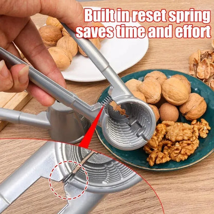 Metalowy dziadek do orzechów | Otwieracz do orzechów włoskich, kasztanów i orzechów pekan ze stopu cynku 