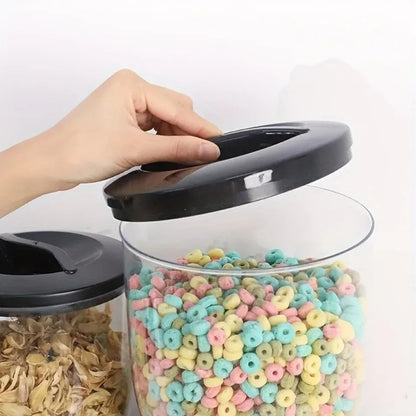 Dozownik płatków śniadaniowych | Podwójny, hermetyczny zbiornik kuchenny do przechowywania owsa, ryżu i zbóż 