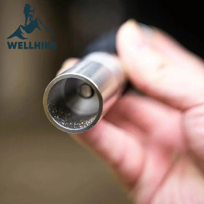 WELLHIKE Młynek do pieprzu ze stali nierdzewnej – młynek do przypraw na kemping i do użytku na zewnątrz 