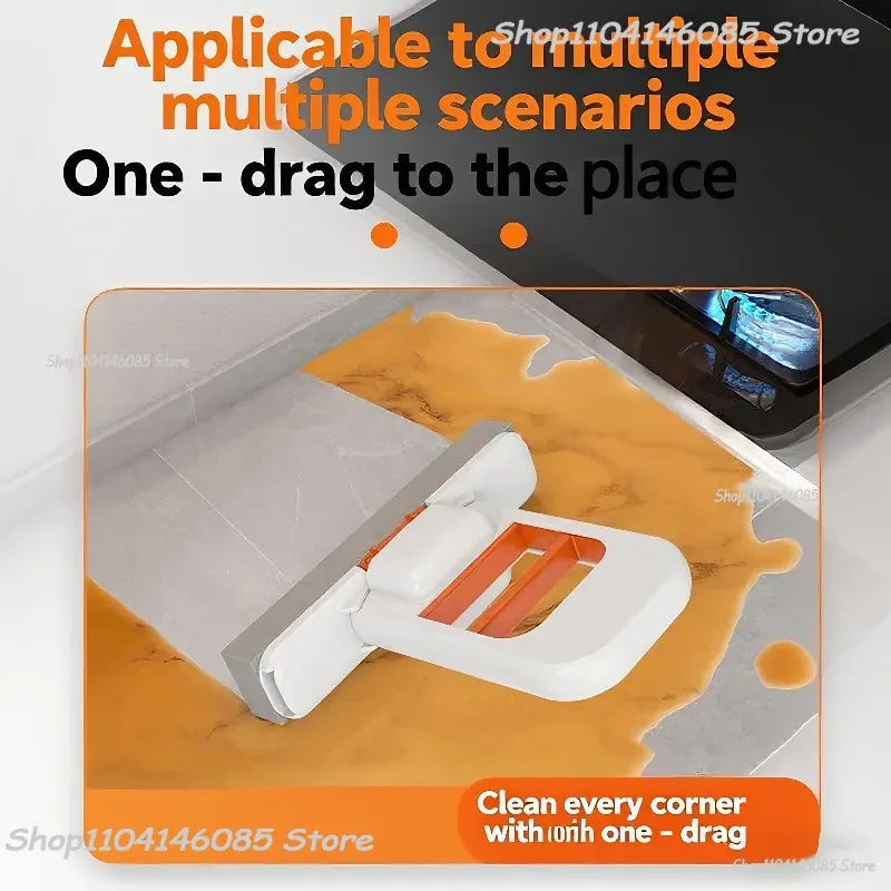 Mini mop gąbkowy z systemem samoczynnego wyciskania – kompaktowy, superchłonny mop do czyszczenia domu, kuchni, łazienki i samochodu