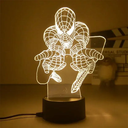Lampka nocna LED 3D Marvel Iron Man — Lampa Avengers 