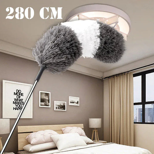 Adjustable Bendable Microfiber Duster – Washable, Extendable, Reusable Cleaning Tool for High Ceilings, Furniture & Cars