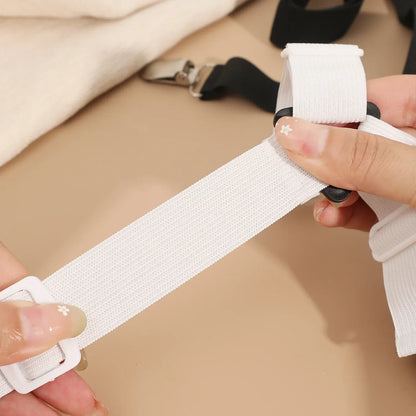 2/4 szt. regulowanych pasków do prześcieradła | Antypoślizgowe, elastyczne zapięcia do materaca i uchwyty na pokrowce 