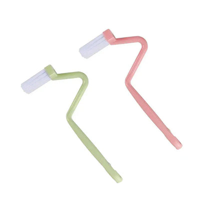 Zestaw zakrzywionych szczotek toaletowych | Długi uchwyt do dokładnego czyszczenia łazienki i toalety 