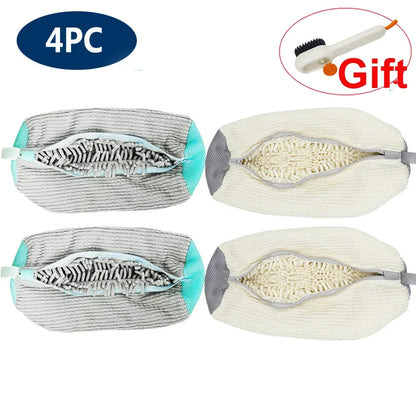 Wyściełana torba do prania butów – organizer do prania w pralce, chroniący trampki i obuwie (wytrzymała siatka poliestrowa)