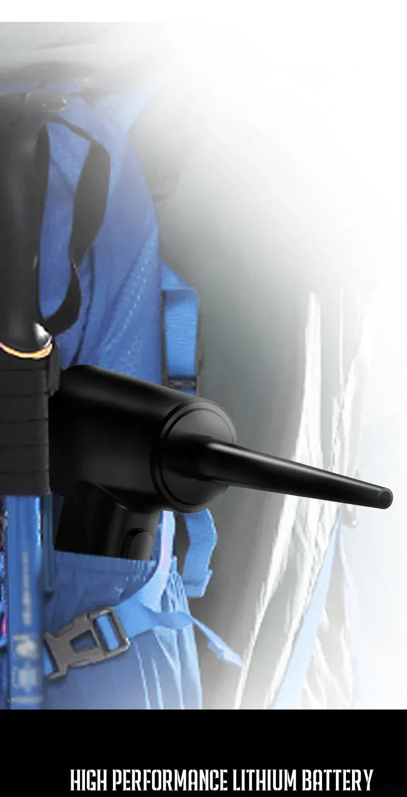 Bezprzewodowa dmuchawa sprężonego powietrza z oświetleniem LED – 51000 obr./min., akumulatorowa dmuchawa czyszcząca