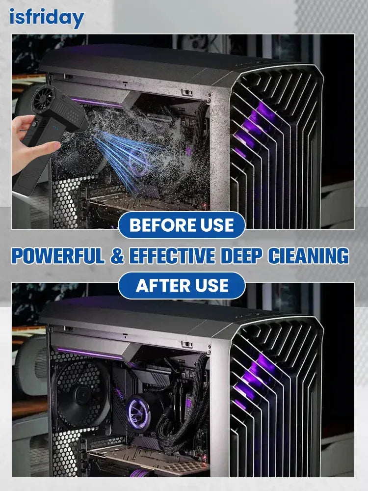 X3 Mini wentylator Violent 110000 obr./min Turbo Jet Air Duster | Mocna dmuchawa do samochodu, klawiatury i czyszczenia