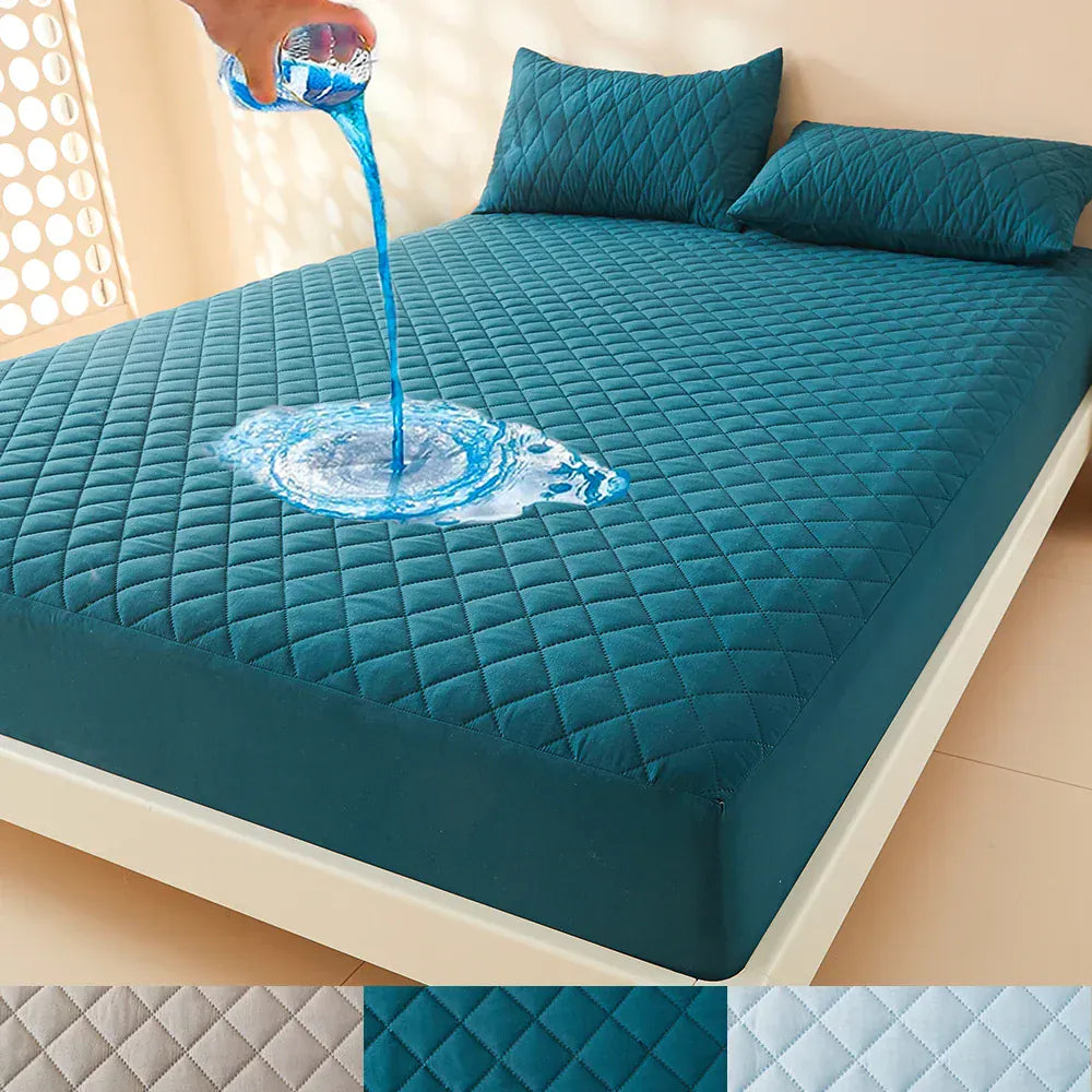3D air fabric waterproof mattress protector soft breathable fitted bed cover