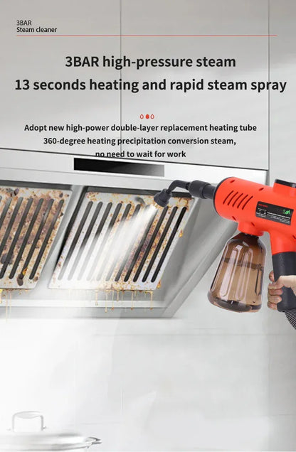 1200W Handheld Steam Cleaner – High Pressure & High Temperature Cleaning Gun for Kitchen, Bathroom & Air Conditioner | For Sale in Poland.